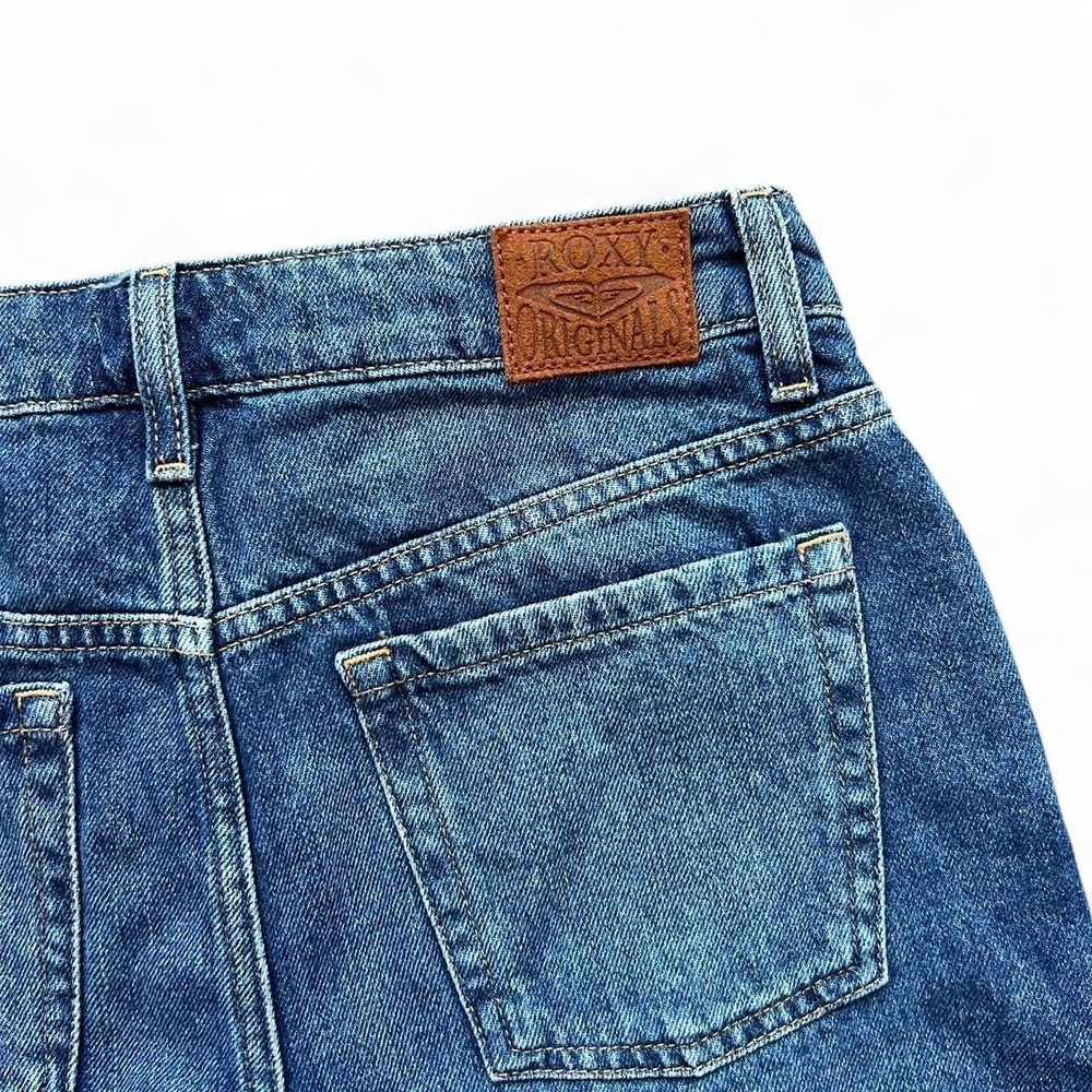 Roxy Denim Shorts Size 26 High Waist Distressed Cut‎ Offs Surfing